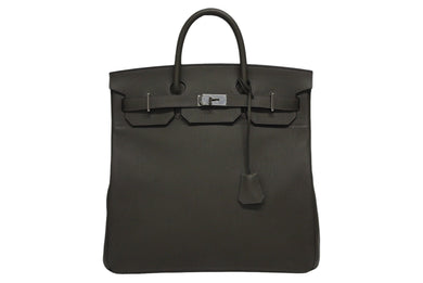 新品同様 HERMES エルメス Haut a Courroies オータクロア40 ハンドバッグ トゴ ヴェールグリス シルバー金具 Z刻印 中古 4b010281