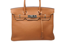 画像をギャラリービューアに読み込む, 極美品 HERMES エルメス バーキン30 ハンドバッグ トゴ ゴールド シルバー金具 ☐I刻印 中古 4b010288