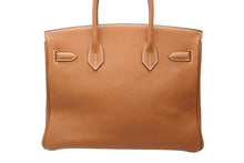 画像をギャラリービューアに読み込む, 極美品 HERMES エルメス バーキン30 ハンドバッグ トゴ ゴールド シルバー金具 ☐I刻印 中古 4b010288