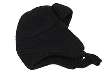 Load image into Gallery viewer, 新品未使用 CHANEL シャネル ココ ネージュ フライトキャップ パイロットキャップ ブラック 25年フェイクファー スウェード 中古 4b010303
