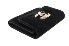 画像をギャラリービューアに読み込む, 極美品 CHANEL シャネル マトラッセ ココマーク コインケース ベロア レザー ラインストーン ブラック ゴールド金具 中古 4b010307