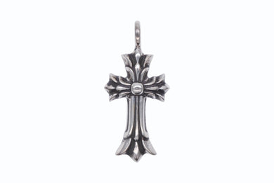 新品未使用 CHROME HEARTS クロムハーツ ダブルCHクロス ペンダントトップ チャーム XS 重量約4.9g 2011/.925刻印 シルバー925 中古 4b010329
