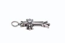 画像をギャラリービューアに読み込む, 新品未使用 CHROME HEARTS クロムハーツ ダブルCHクロス ペンダントトップ チャーム XS 重量約4.9g 2011/.925刻印 シルバー925 中古 4b010329