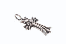 画像をギャラリービューアに読み込む, 新品未使用 CHROME HEARTS クロムハーツ ダブルCHクロス ペンダントトップ チャーム XS 重量約4.9g 2011/.925刻印 シルバー925 中古 4b010329