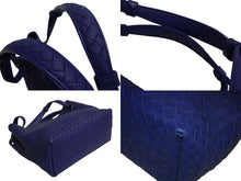 画像をギャラリービューアに読み込む, 極美品 BOTTEGA VENETA ボッテガヴェネタ イントレチャート スモール ガルダバッグ ハンドバッグ 405071 ブルー 中古 4b002667