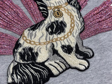 Load image into Gallery viewer, GUCCI childrens グッチ キッズ スウェットシャツ グレー １8/24m 543890 コットン 刺繍 犬 ドック 美品 中古 4b046206