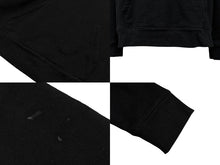Load image into Gallery viewer, CHROME HEARTS クロムハーツ ハーフジップ スウェットシャツ サイズL セメタリークロス刺繍 ブラック ホワイト 美品 中古 4b009893