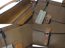 画像をギャラリービューアに読み込む, 極美品 BURBERRY バーバリー ショルダーバッグ 2WAYバッグ MEDIUM MRCOURT SADDLE BROWN 3992188 ブラウン レザー 3992188 ゴールド金具 中古 4c064930