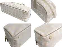 画像をギャラリービューアに読み込む, CHANEL シャネル ニュートラベルライン ミニ ボストンバッグ 7番台 2005年 ココマーク ベージュ キャンバス 美品 中古 4c066509