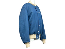 画像をギャラリービューアに読み込む, 極美品 A BATHING APE × FUTURA アベイシングエイプ フューチュラ スタジアム ジャケット ホワイト ブルー ウール ナイロン ポリエステル M 中古 4c067072