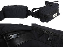 画像をギャラリービューアに読み込む, MARTIN MARGIELA マルタンマルジェラ ウエストバッグ ボディバッグ カレンダータグ 2019年 ナイロン ブラック 美品 中古 4c067124mm