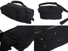 画像をギャラリービューアに読み込む, MARTIN MARGIELA マルタンマルジェラ ウエストバッグ ボディバッグ カレンダータグ 2019年 ナイロン ブラック 美品 中古 4c067124mm