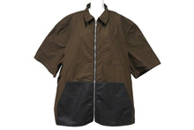 画像をギャラリービューアに読み込む, CHROME HEARTS クロムハーツ CHクロスパッチ ダガージップアップシャツ サイズXXL ナイロン カーフスキン シルバ−925 美品 中古 4c067402