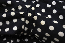 画像をギャラリービューアに読み込む, Versace Jeans Couture ヴェルサーチジーンズクチュール パンツ サイズ26 水玉模様 ブラック ホワイト コットン 美品 中古 4c067454