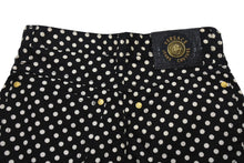 画像をギャラリービューアに読み込む, Versace Jeans Couture ヴェルサーチジーンズクチュール パンツ サイズ26 水玉模様 ブラック ホワイト コットン 美品 中古 4c067454