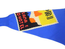 画像をギャラリービューアに読み込む, GIANNI VERSACE ジャンニ ヴェルサーチ オーバーサイズニット 1990s ウール ブルー マルチカラー サイズ42 美品 中古 4c067467