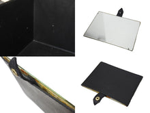 画像をギャラリービューアに読み込む, VERSACE ヴェルサーチ バニティトランク メデューサ ギンガムチェック ヴィンテージ ブラック ホワイト 美品 中古 4c067469