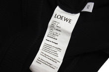 画像をギャラリービューアに読み込む, LOEWE ロエベ クロップド アナグラム タンクトップ S540Y07XAG サイズXS ブラック ホワイト コットン ポリウレタン 美品 中古 4c067613
