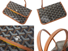 画像をギャラリービューアに読み込む, 新品未使用 Goyard ゴヤール サンルイXXL トートバッグ ヘリンボーン PVCコーティングキャンバス レザー ブラック ブラウン 中古 4c067981