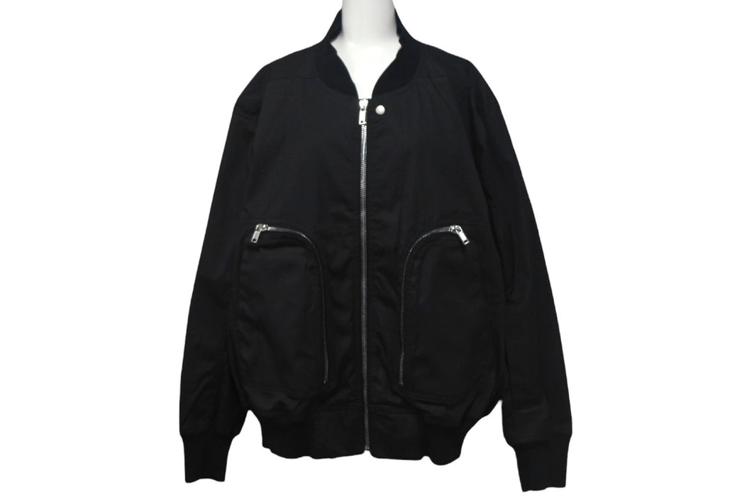Rick Owens リックオウエンス バウハウス ボンバージャケット RU01D3791 サイズ46 ブラック コットン 24SS 美品 中古 4c068276