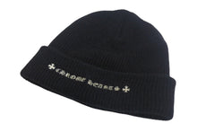 画像をギャラリービューアに読み込む, CHROME HEARTS クロムハーツ WOOL WATCH CAP CHプラス 刺繍 ニットキャップ サイズOS ウール 2238-304-4100 ブラック 美品 中古 4c068350