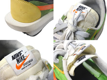 画像をギャラリービューアに読み込む, NIKE ナイキ Sacai サカイ LD WAFFLE ワッフル ローカットスニーカー グリーン マルチカラー 19SS サイズ27.5cm 美品 中古 4c068431