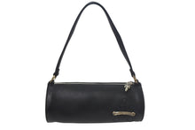 画像をギャラリービューアに読み込む, 未使用 CHROME HEARTS クロムハーツ 筒型バッグ GRINDS ミニセメタリークロスパッチ スクロールラベルリング ブラック 中古 4c068449