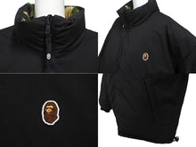 画像をギャラリービューアに読み込む, 新品未使用 A Bathing Ape アベイシングエイプ ダウンジャケット リバーシブル OZXDNM144007L カーキ ベージュ ブラック サイズL 4c068541