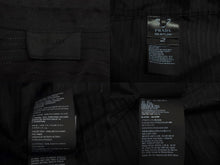 画像をギャラリービューアに読み込む, 極美品 PRADA プラダ 半袖シャツ SC620 S222 11FC 2022年 RE-NYLON リナイロン 総柄ロゴ サイズXXL ブラック 中古 4c068562