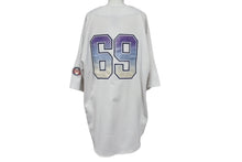 画像をギャラリービューアに読み込む, players69 プレイヤーズ69 ベースボールシャツ ゲームシャツ ホワイト グラデーション 刺繍 ポリエステル 良品 中古 4c068927