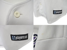 画像をギャラリービューアに読み込む, players69 プレイヤーズ69 ベースボールシャツ ゲームシャツ ホワイト グラデーション 刺繍 ポリエステル 良品 中古 4c068927