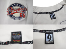 画像をギャラリービューアに読み込む, players69 プレイヤーズ69 ベースボールシャツ ゲームシャツ ホワイト グラデーション 刺繍 ポリエステル 良品 中古 4c068927