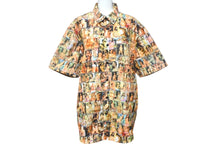 画像をギャラリービューアに読み込む, PELLE PELLE ペレペレ 半袖シャツ ガール ヌード セクシー 総柄 ポリエステル マルチカラー サイズL 美品 中古 4c068928