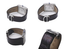 画像をギャラリービューアに読み込む, 極美品 CARTIER カルティエ 自動巻き 時計 タンクMC W5330003 3589209278SX AT SS 革ベルト シルバー文字盤 ブラック 中古 4c068992