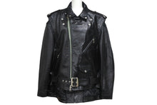 画像をギャラリービューアに読み込む, SACAI × Schott サカイ×ショット ダブルライダースジャケット 22-02875M サイズ4 ブラック ワンスター 牛革 22AW 美品 中古 4c069206