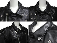 画像をギャラリービューアに読み込む, SACAI × Schott サカイ×ショット ダブルライダースジャケット 22-02875M サイズ4 ブラック ワンスター 牛革 22AW 美品 中古 4c069206