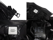 画像をギャラリービューアに読み込む, 極美品 SACAI × UNDERCOVER サカイ × アンダーカバー ダブルライダースジャケット UCZ9203 サイズ4 牛革 ポリエステル ブラック 中古 4c069210
