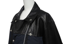 画像をギャラリービューアに読み込む, 極美品 SACAI × UNDERCOVER サカイ × アンダーカバー ダブルライダースジャケット UCZ9203 サイズ4 牛革 ポリエステル ブラック 中古 4c069210