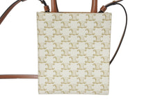 画像をギャラリービューアに読み込む, CELINE セリーヌ 2WAYショルダーバッグ ミニバーティカルカバ トリオンフ 194372BZK.04LU ブラウン ゴールド金具 美品 中古 4c069304