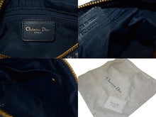 画像をギャラリービューアに読み込む, 極美品 Christian Dior クリスチャンディオール ハンドバッグ 25cm トロッター ガリアーノ期 02年 キャンバス ネイビー ゴールド 中古 4c069375