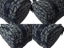画像をギャラリービューアに読み込む, 極美品 Christian Dior クリスチャンディオール ハンドバッグ 25cm トロッター ガリアーノ期 02年 キャンバス ネイビー ゴールド 中古 4c069375