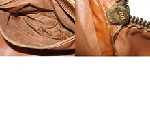 画像をギャラリービューアに読み込む, CELINE セリーヌ マカダム ハンドバッグ パピヨン型 ヴィンテージ PVC レザー ブラウン ゴールド金具 美品 M14 中古 ４c069396