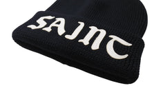 画像をギャラリービューアに読み込む, 新品未使用 SAINT MICHAEL セントマイケル KNIT CAP ニットキャップ SM-YS1-0000-081 ワンサイズ ウール ブラック ホワイト 中古 4c069472
