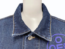 画像をギャラリービューアに読み込む, 極美品 OFF WHITE オフホワイト デニムジャケット コットン ネイビー サイズL OMYE005T20DEN004 中古 4c069552