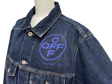 画像をギャラリービューアに読み込む, 極美品 OFF WHITE オフホワイト デニムジャケット コットン ネイビー サイズL OMYE005T20DEN004 中古 4c069552