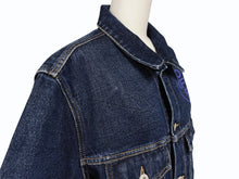 画像をギャラリービューアに読み込む, 極美品 OFF WHITE オフホワイト デニムジャケット コットン ネイビー サイズL OMYE005T20DEN004 中古 4c069552