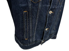 画像をギャラリービューアに読み込む, 極美品 OFF WHITE オフホワイト デニムジャケット コットン ネイビー サイズL OMYE005T20DEN004 中古 4c069552