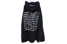 画像をギャラリービューアに読み込む, VETEMENTS ヴェトモン 16AW ADELAIDE バックレタリング刺繍スウェットプルオーバーフーディ パーカー ブラック SS16TP17 美品 4c069645