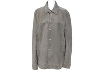 画像をギャラリービューアに読み込む, Rick Owens リックオウエンス スエード ワークジャケット サイズ50 FW19 LARRY グレー ラムレザー 美品 中古 4c069653