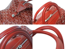 画像をギャラリービューアに読み込む, 新品同様 GOYARD ゴヤール ボストンバッグ ボーイング30 レッド PVCコーティングキャンバス レザー シルバー金具 中古 4c069703